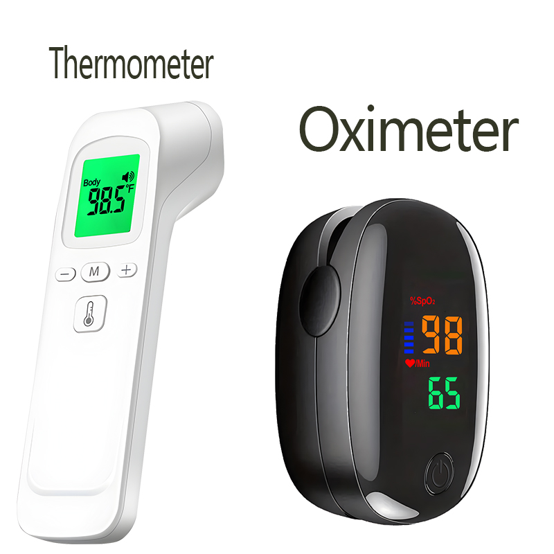 Pulse Oximeter - Thermomètre frontal infrarouge sans contact Celsius