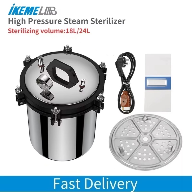 Medical Laboratories - IKEME 18/24L Machine à Autoclave Portable