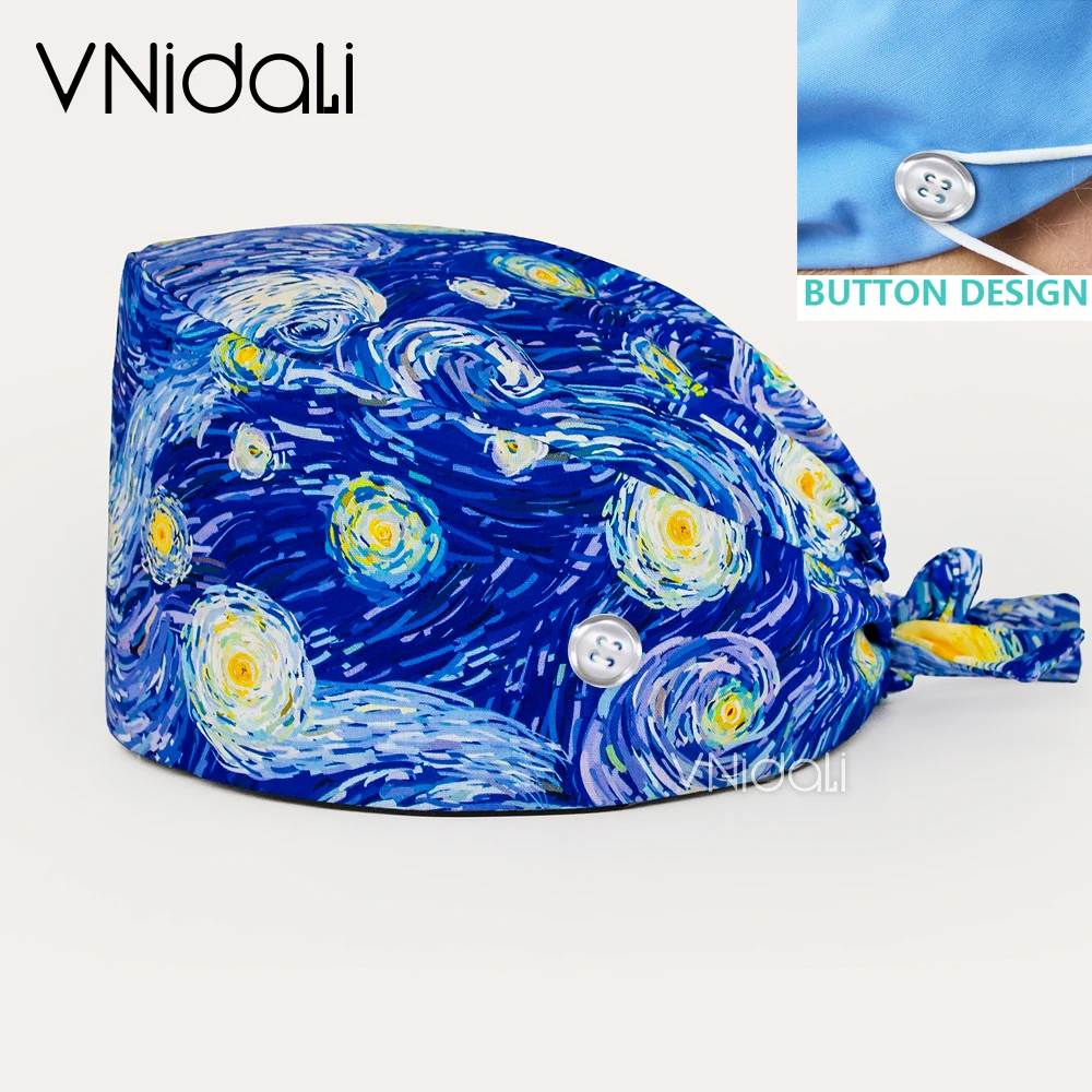 Medical Health Lab - Chapeaux de gommage imprimés, casquette d'opérateur