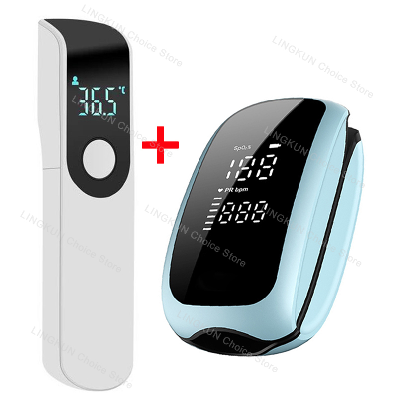 Pulse Oximeter - Oxymètre Rechargeable thermomètre de fièvre infrarouge